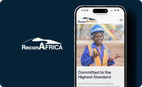 ReconAfrica - A dynamic corporate website redesign that balances investor relations with corporate responsibility Cover Image